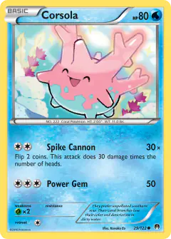 Corsola 29/122 Common card from BREAKpoint