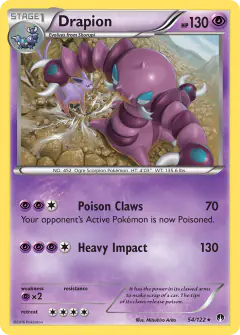 Drapion 54/122 Rare card from BREAKpoint