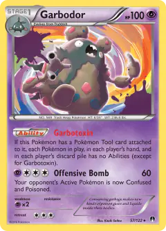 Garbodor 57/122 Rare Holo card from BREAKpoint