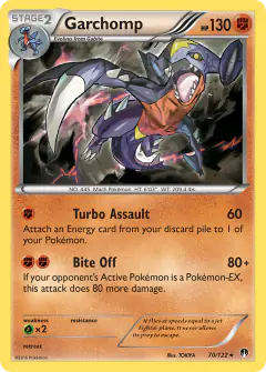 Garchomp 70/122 Rare Holo card from BREAKpoint