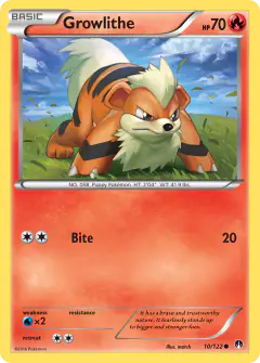 Growlithe 10/122 Common card from BREAKpoint