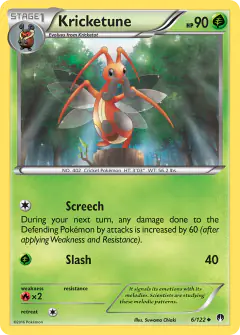 Kricketune 6/122 Uncommon card from BREAKpoint