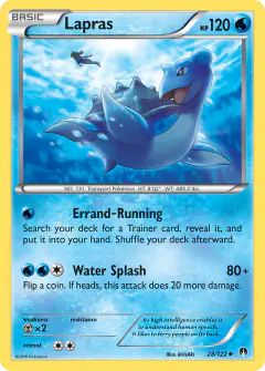 Lapras 28/122 Uncommon card from BREAKpoint