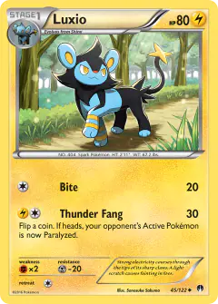 Luxio 45/122 Uncommon card from BREAKpoint