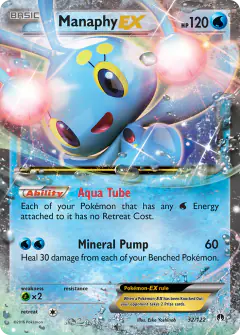Manaphy-EX 32/122 Rare Holo EX card from BREAKpoint