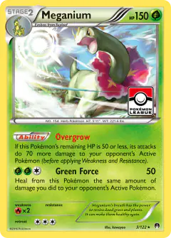 Meganium 3/122 Rare Holo card from BREAKpoint