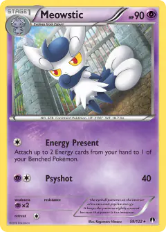 Meowstic 59/122 Rare card from BREAKpoint