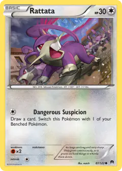 Rattata 87/122 Common card from BREAKpoint