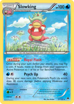Slowking 21/122 Rare Holo card from BREAKpoint