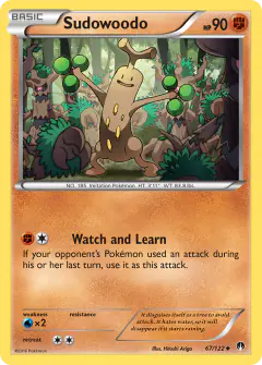 Sudowoodo 67/122 Uncommon card from BREAKpoint