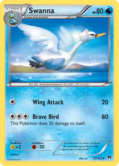 Swanna 37/122 Uncommon card from BREAKpoint