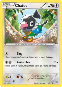 Chatot 128/162 Rare card from BREAKthrough