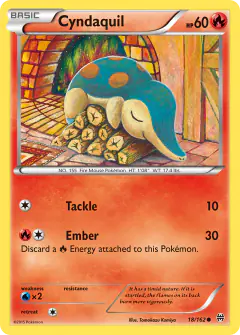 Cyndaquil 18/162 Common card from BREAKthrough