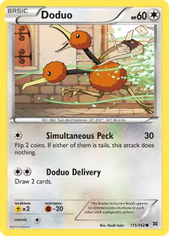 Doduo 115/162 Common card from BREAKthrough