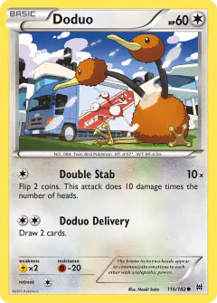 Doduo 116/162 Common card from BREAKthrough