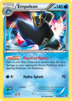 Empoleon 38/162 Rare Holo card from BREAKthrough