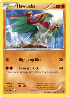 Hawlucha 87/162 Rare card from BREAKthrough