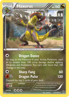 Haxorus 111/162 Rare Holo card from BREAKthrough