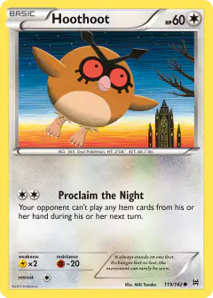 Hoothoot 119/162 Common card from BREAKthrough