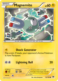 Magnemite 52/162 Common card from BREAKthrough