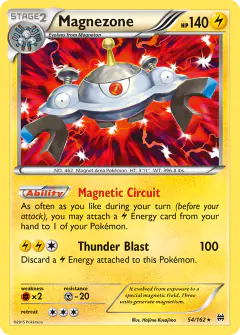 Magnezone 54/162 Rare Holo card from BREAKthrough