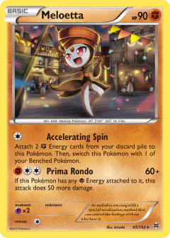 Meloetta 85/162 Rare Holo card from BREAKthrough