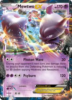 Mewtwo-EX 61/162 Rare Holo EX card from BREAKthrough
