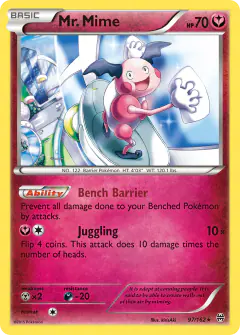 Mr. Mime 97/162 Rare card from BREAKthrough