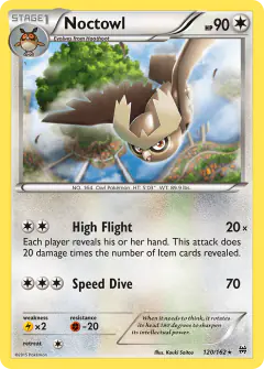 Noctowl 120/162 Rare card from BREAKthrough