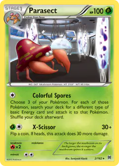 Parasect 2/162 Rare card from BREAKthrough