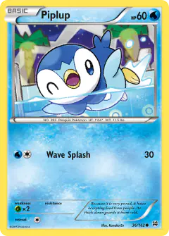 Piplup 36/162 Common card from BREAKthrough