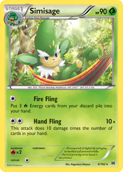 Simisage 6/162 Rare card from BREAKthrough