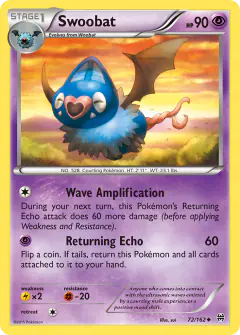 Swoobat 72/162 Uncommon card from BREAKthrough