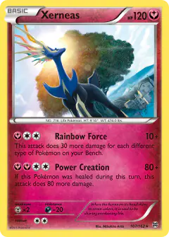 Xerneas 107/162 Rare Holo card from BREAKthrough