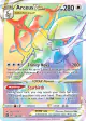 Arceus VSTAR 176/172 Rare Rainbow card from Brilliant Stars