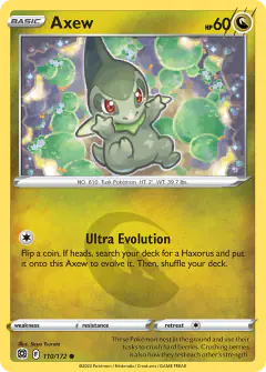 Axew 110/172 Common card from Brilliant Stars