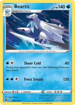Beartic 043/172 Uncommon card from Brilliant Stars