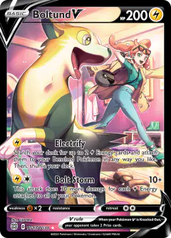 Boltund V TG13/TG30 Rare Holo V card from Brilliant Stars