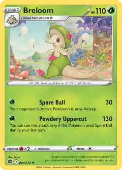 Breloom 004/172 Rare card from Brilliant Stars