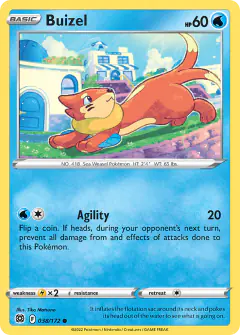 Buizel 038/172 Common card from Brilliant Stars