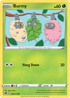 Burmy 009/172 Common card from Brilliant Stars