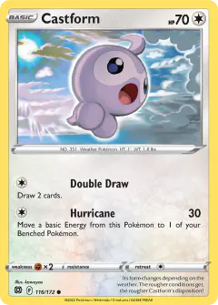 Castform 116/172 Common card from Brilliant Stars