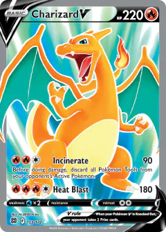 Charizard V 153/172 Rare Ultra card from Brilliant Stars