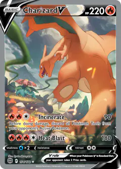 Charizard V 154/172 Rare Ultra card from Brilliant Stars