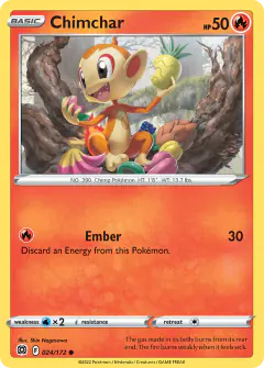 Chimchar 024/172 Common card from Brilliant Stars