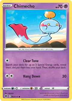 Chimecho 063/172 Common card from Brilliant Stars