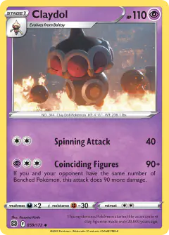 Claydol 059/172 Uncommon card from Brilliant Stars