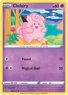Clefairy 053/172 Common card from Brilliant Stars