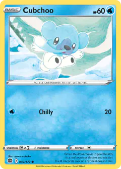 Cubchoo 042/172 Common card from Brilliant Stars