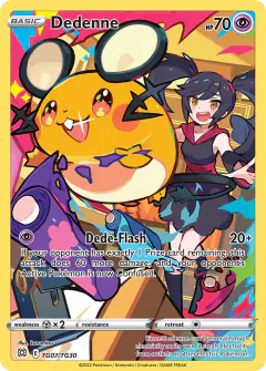 Dedenne TG07/TG30 Trainer Gallery Rare Holo card from Brilliant Stars